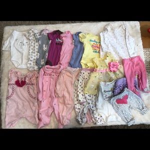 Newborn girl clothes-bundle of 17